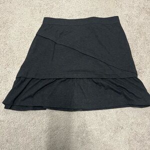 Prana Charcoal Asymmetrical Women's Skirt size Small